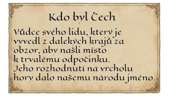 Kdo byl Čech